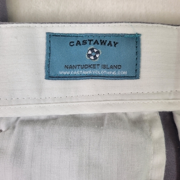 Castaway Nantucket Island Pirate Skull Pants. 34"×29" Grey and White - Picture 9 of 12